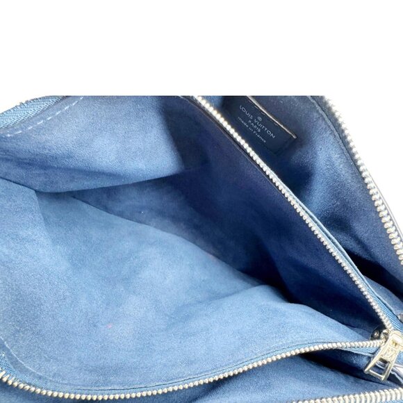 Louis Vuitton Coussin PM Monogram Embossed Leather Shoulder Bag Navy Blue - Picture 11 of 14